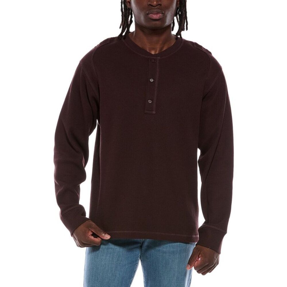 Helmut Lang Mens  Waffle Henley